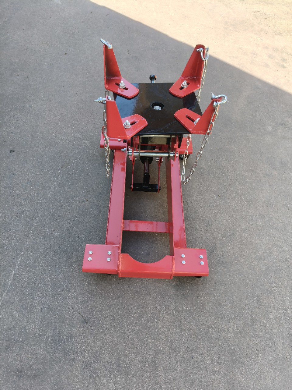 Transmission Bracket Lifter, Large Vehicle Engine Tray, Automotive Repair Tools, Hydraulic Low-Level Transporter, Disassembly