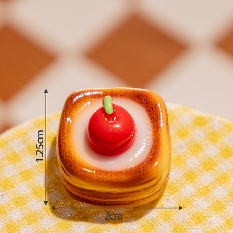 微缩仿真食玩亮面水果塔装饰品 diy饰品配件树脂工艺品车载小摆件|undefined