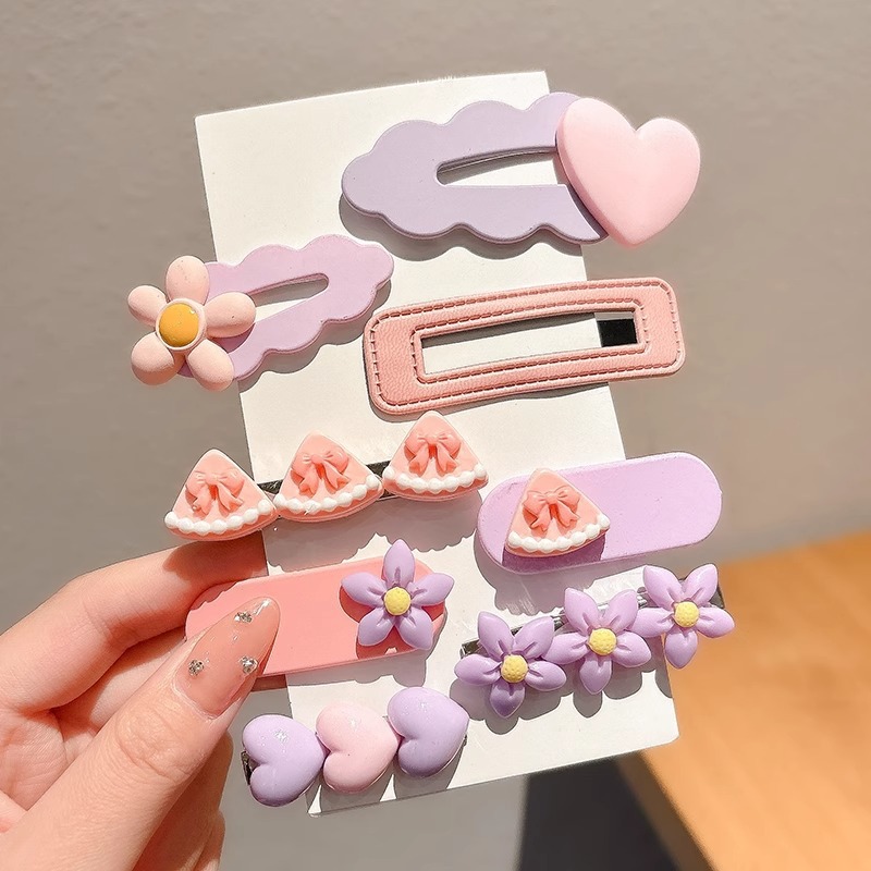 Horquilla para niños Clip de flequillo lateral para niña Clip de pico de pato para bebé Clip bb Accesorios para el cabello de alto valor Tombros de dopamina