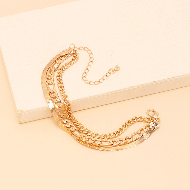 Großhandel Schmuck Schlangenkette Mehrschichtiges Kupferarmband Nihaojewelry display picture 7