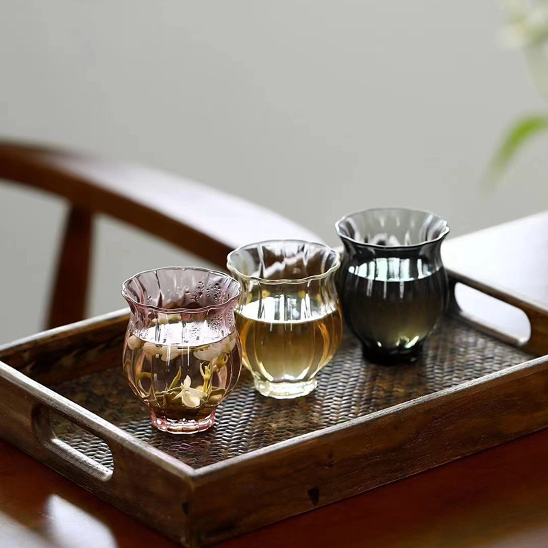 Glass tea cup for home use