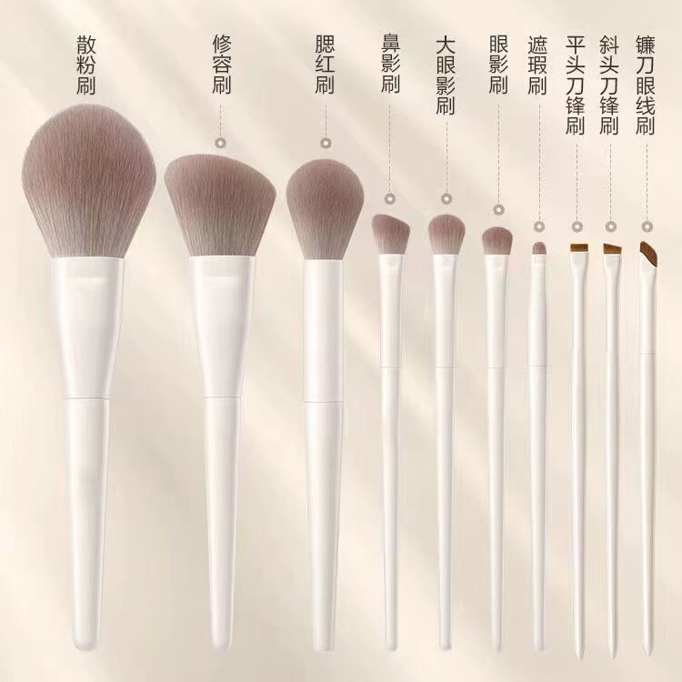 程十安推荐云瓷化妆刷套装眼影刷镰刀眼线刷刀锋刷散粉刷化妆工具|undefined