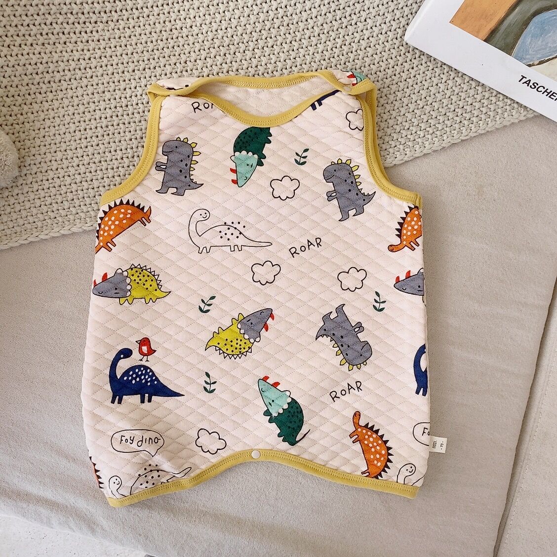 Saco de dormir de invierno para bebés Ropa para niños de estilo coreano Ropa para niños de invierno para el hogar de algodón para niños Bolsa de dormir de una pieza para bebés