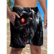 E 82050 Gorilla print shorts ����ӡ���̿�羳����ͨ����