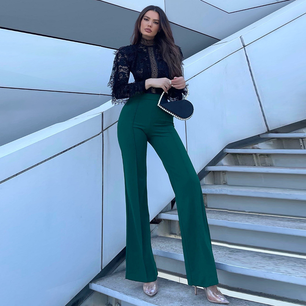 solid color casual trousers for leisure
