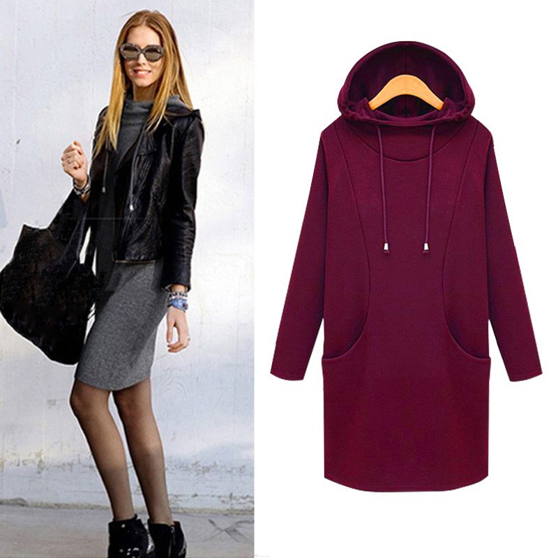 Demi-season warm dress