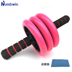 Three-Wheeled Ab Roller Exercise Sit-Up Push Wheel Exercise Pulley Abdominal Roller Men's Ab Roller Cross-Border Amazon Style