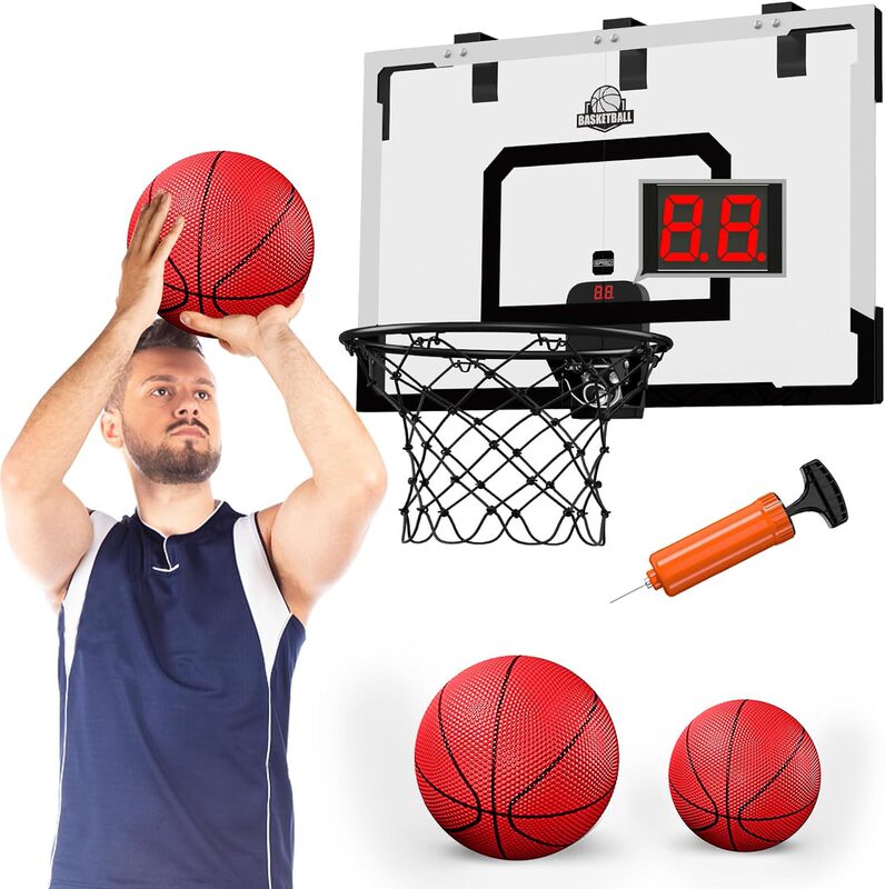 Cross-Border Hot-Selling Adult Basketball Board Basketball Frame Can Dunk with Scorer Without Punching and Hanging Door Basketball Board