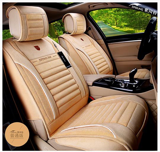 Purple Wind Chime manufacturer wholesale all-season universal linen seat covers for cars, F-23