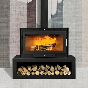 Winter Fireplace Essential Model Real Fire Wood Burning Fireplace Steel Home Decoration Heating Fireplace Homestay Leisure and Entertainment