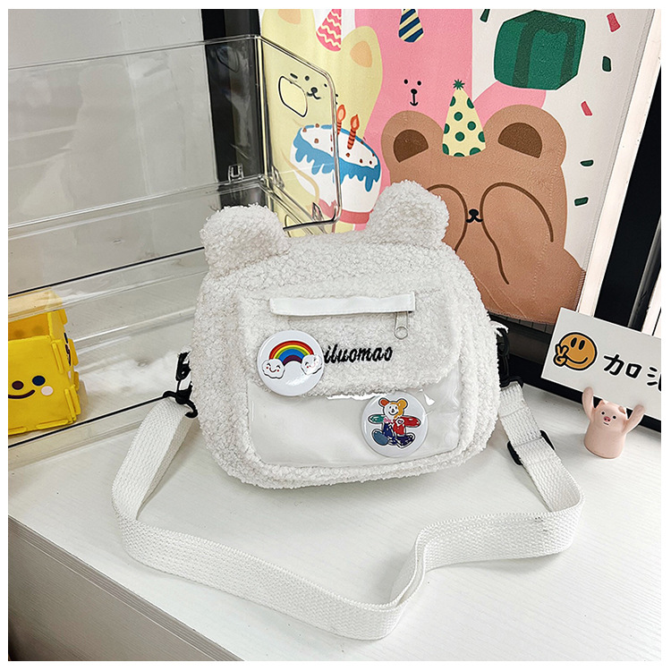 2022 Autumn and winter Edition Japanese cute plush bear bag, new Instagram cartoon student crossbody bag and single-shoulder bag undefined
