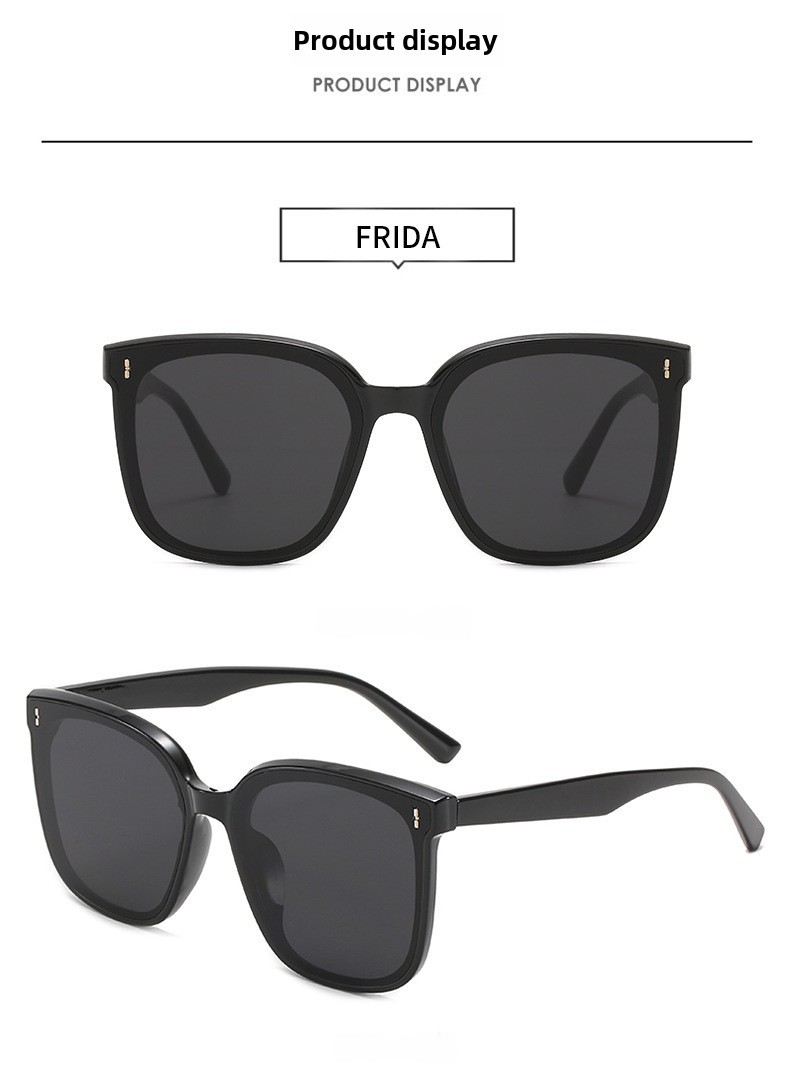 New Small Three-point Sunglasses Women's Large-frame Slimming Plain-looking Sunglasses Men's Fashionable Korean-style Street Photographer Red Book Onl_voghion.com