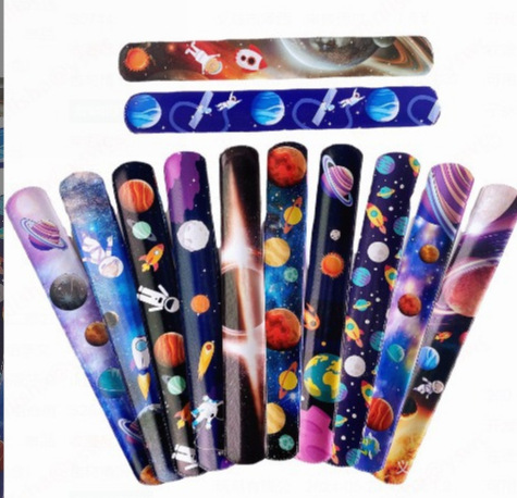 Estrictamente seleccionado el nuevo anillo estrellado de Amazon Space, anillo de palmaditas de PVC, accesorios de juego de juguetes para niños