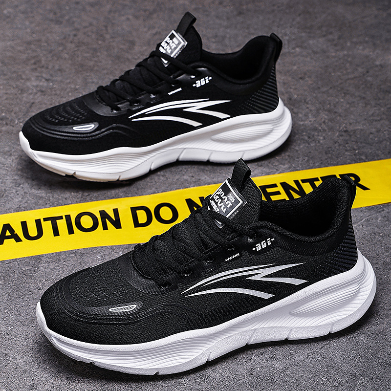 Zapatos deportivos para correr nuevos zapatos de verano para hombres transfronterizos zapatos casuales transpirables de malla zapatos cómodos y versátiles para papá al por mayor