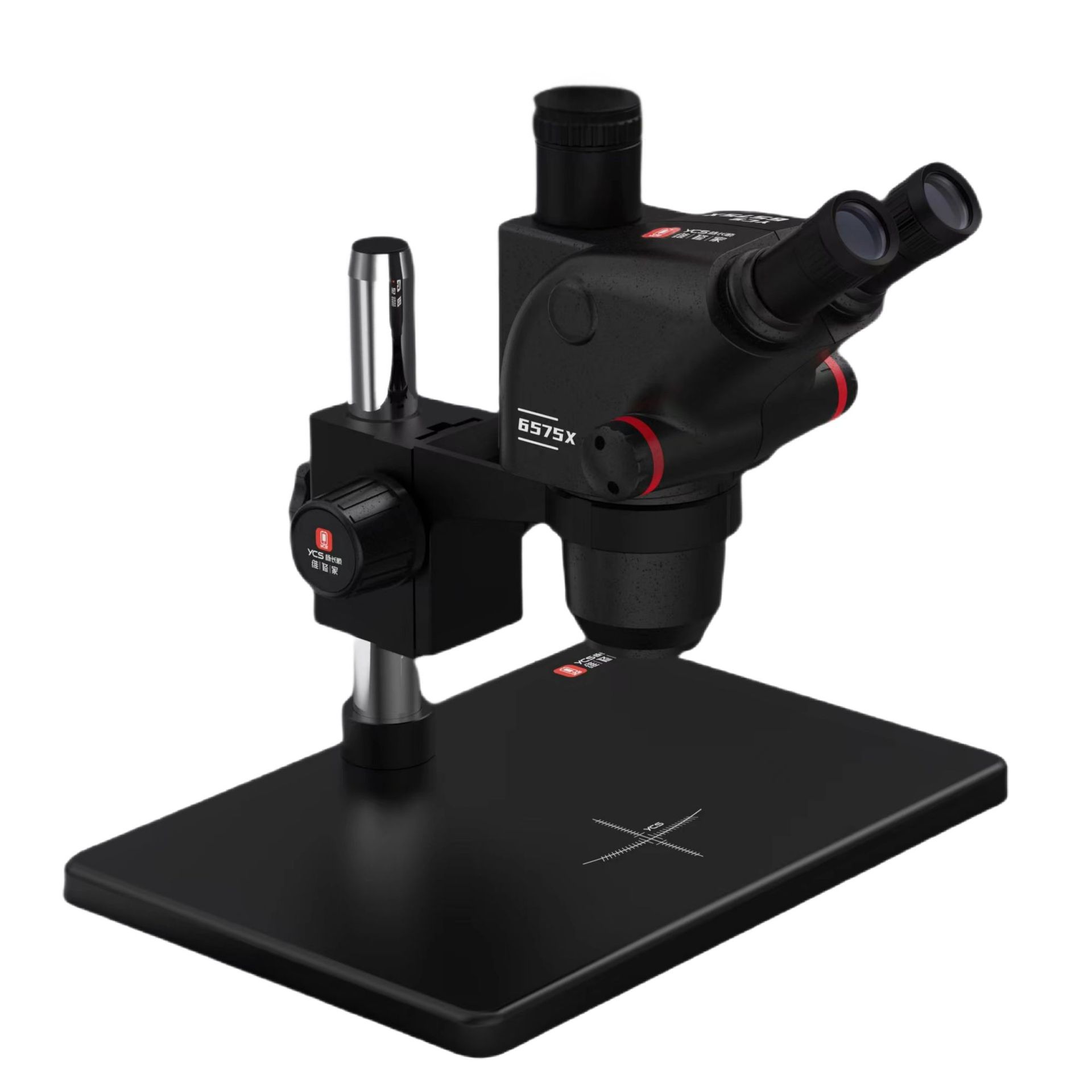 Microscopio Trinocular YCS-6575X de Yang Changshun Repair Shop, Zoom Continuo de 6.5-75x, Equipo de Reparación de Teléfonos Móviles