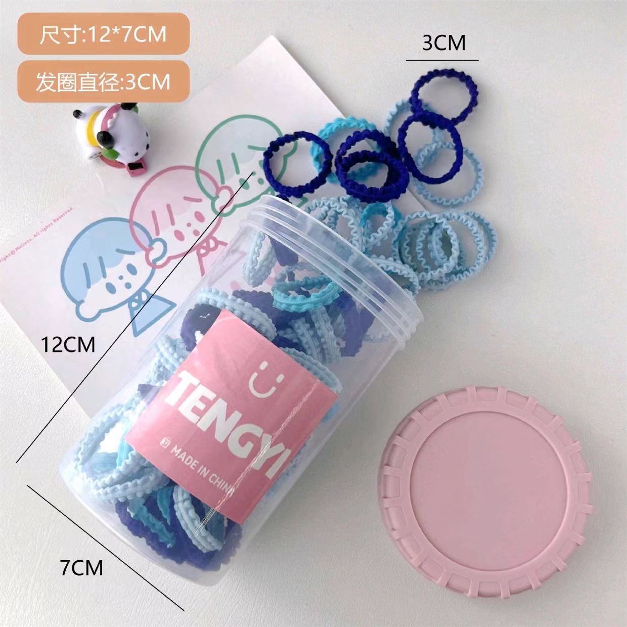 Estilo coreano de alta cuerda de Pelo elástico de las mujeres anillo de toalla simple banda de goma cuerda de pelo de cola de caballo alta anillo de pelo de bebé