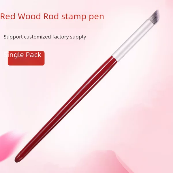 Manufacturer Supplies Manicure Smudged Stamp Pen with Slanted Mouth, Round Head, Gradient Glitter, Mahogany Starry Sky Pen, Manicure Brush Tool