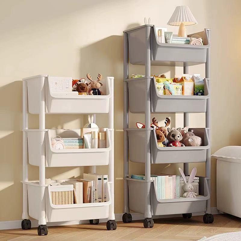 Trolley Storage Rack Kitchen Floor-Standing Bedroom Multi-Layer Snack Home Decoration Bathroom Toilet Storage Mobile Storage Rack Trolley Storage Rack Kitchen Floor-Standing Bedroom Multi-Layer Snack Home Decoration Bathroom Toilet Storage Mobile Storage Rack