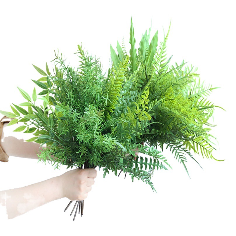Artificial feel Fern Persian grass Fern grass ground decoration small green plant wholesale plant wall accessories