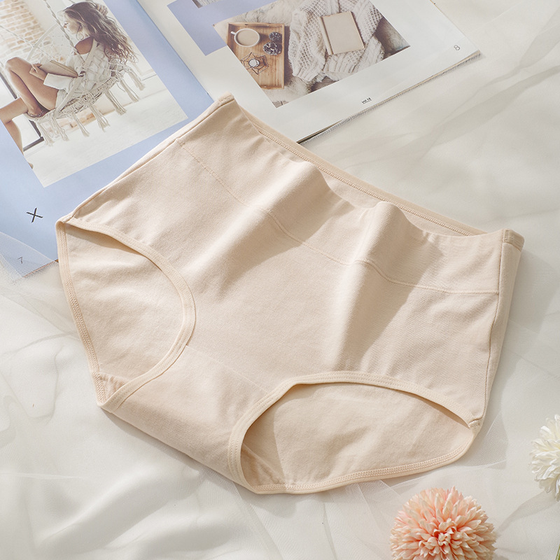 Ropa interior de cintura alta de las mujeres fábrica al por mayor 40 algodón entrepierna simple cómodo macaron color tamaño libre ropa interior de niña