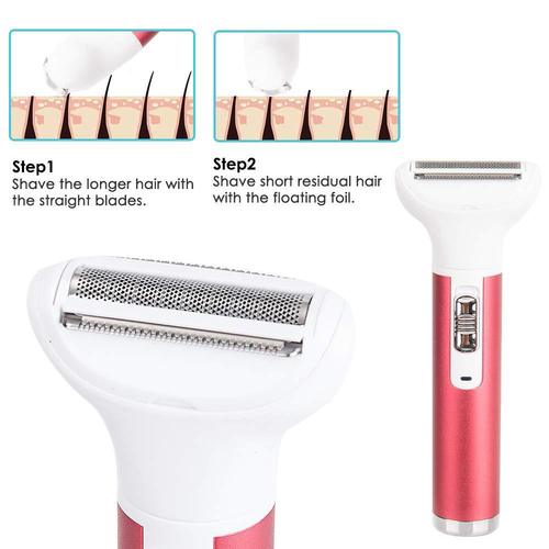 Electric epilator private part shaving instrument underarm pubic hair shaving women's eyebrow trimming knife men's nose hair five-head hair removal knife