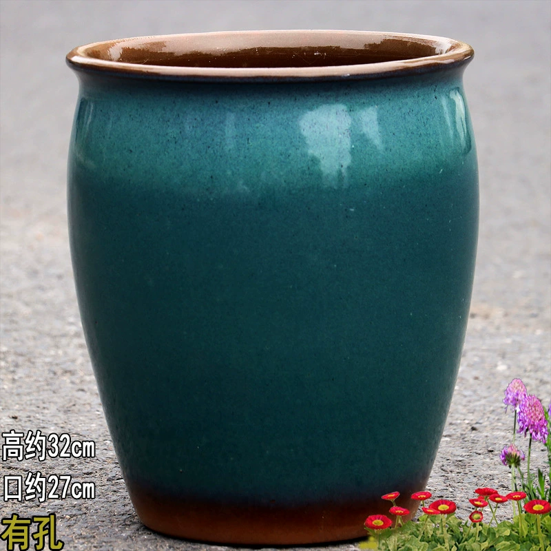 Breathable high boots, ceramic big flowerpot