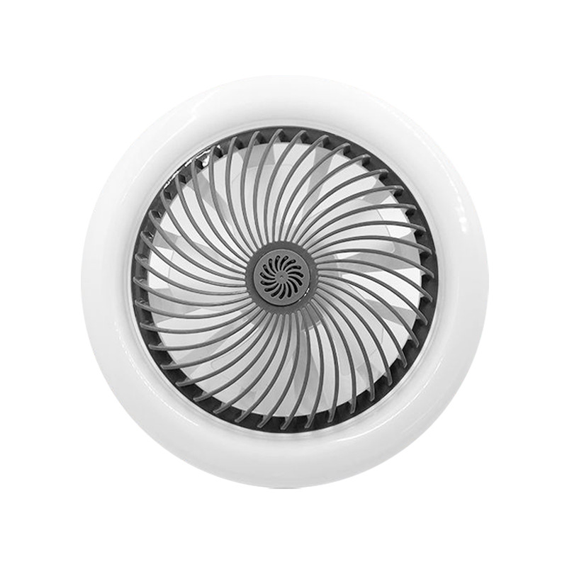 2025 nueva luz de ventilador e27 luz de ventilador de boca de caracol aromaterapia de múltiples velocidades aire de cambio de tres colores luz de ventilador led universal