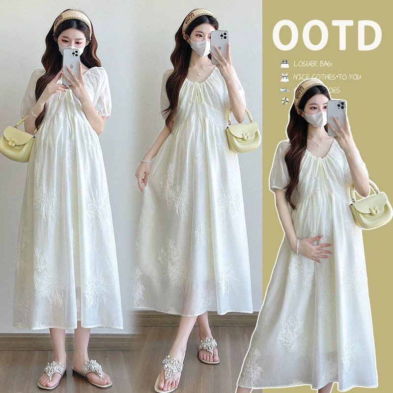Красивое летнее пижамное платье для беременных?