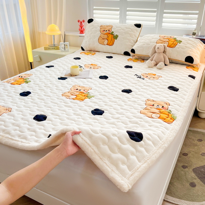 Nuevo colchón de leche grueso colchón de cama caliente colchón de franela antiestático colchón de cama caliente rápido