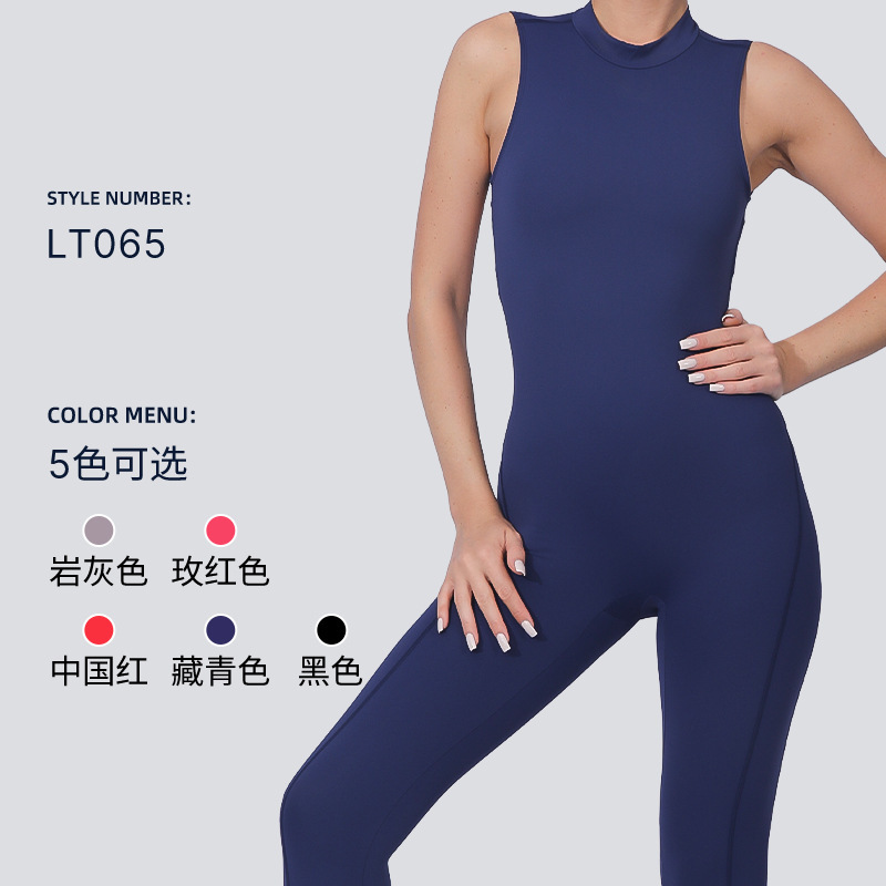 Cross-border New Hollow Sexy Peach Hip Gym conjoined tights Outdoor Sports Quick-drying conjoined yoga clothing