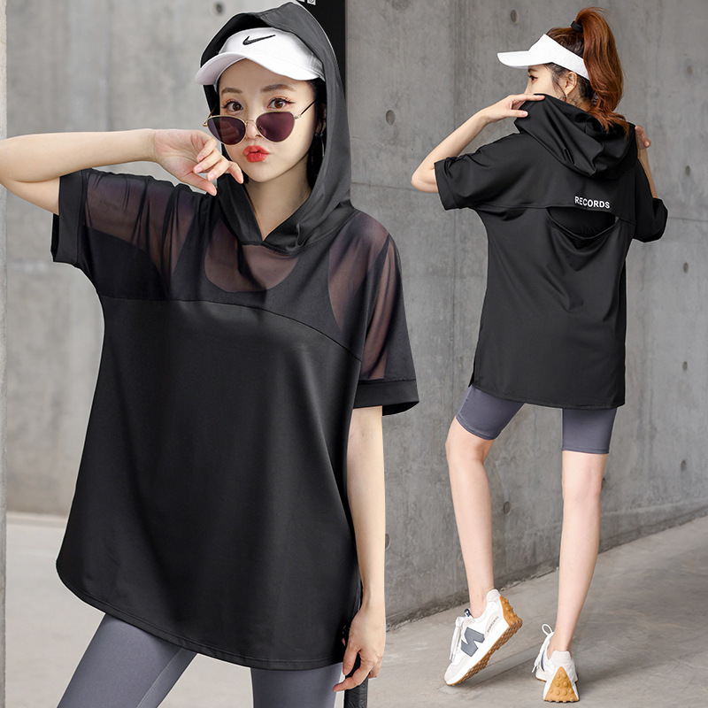 Amazon International Station Cross-border E-Commerce Platform Loose Breathable Hip Covering Slim Running Fitness Yoga Clothing for Women