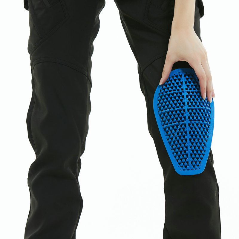 Motocicleta invierno anti-caída ciclismo pantalones impermeable forrado de lana gruesa a prueba de viento cintura alta motocicleta anti-caída pantalones de silicona equipo de protección