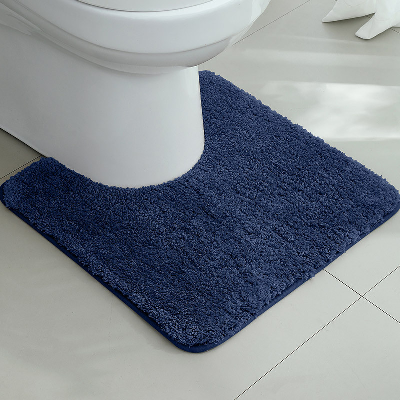 Alfombrilla antideslizante en la puerta del baño flocado Alfombra absorbente gruesa Alfombra de entrada del inodoro Alfombrilla de la puerta Alfombra de la cama del dormitorio