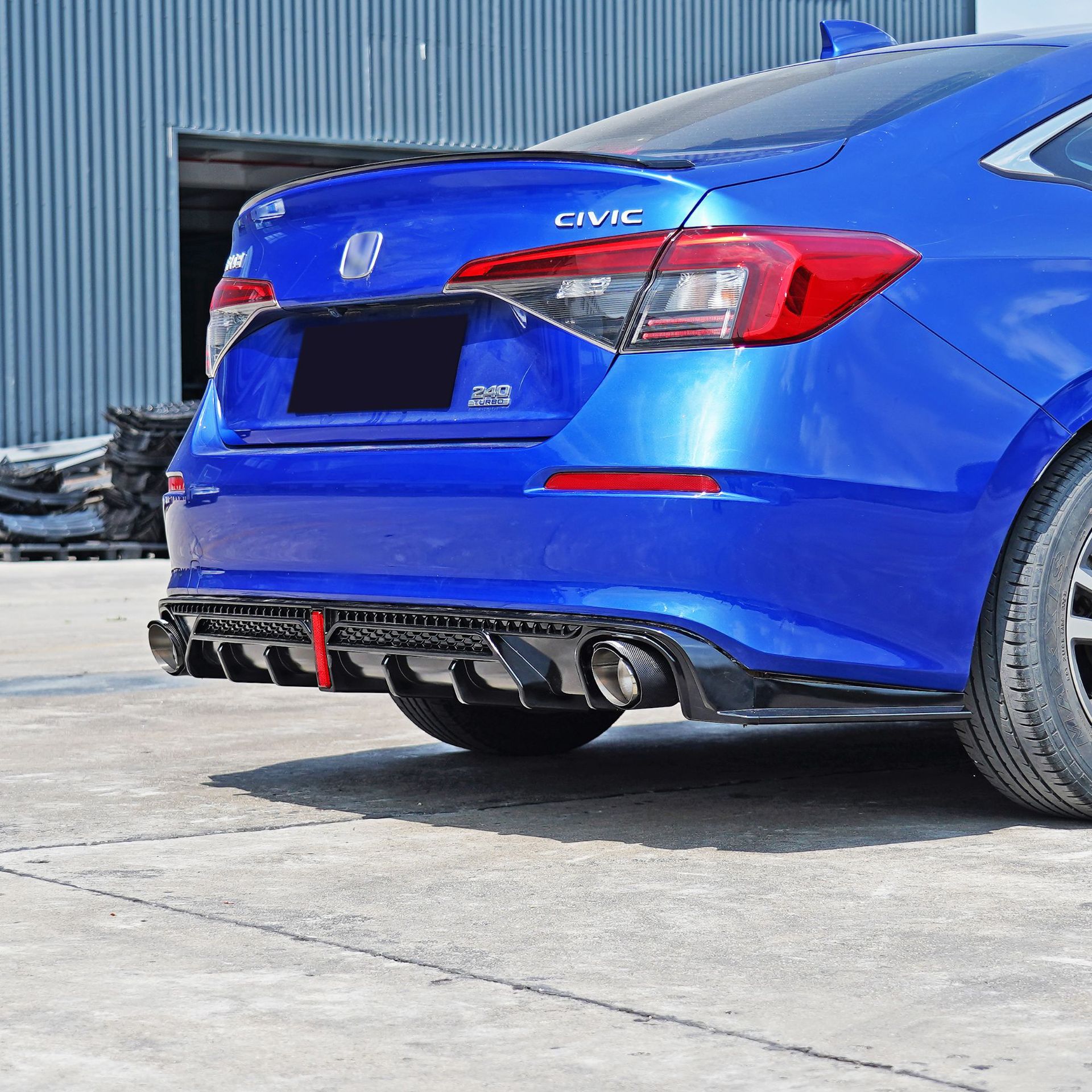 Suitable for 22 models of the 11th generation Civic modification: rear lip, rear spoiler, rear bumper, front splitter, front lip, side skirts, and rear wing