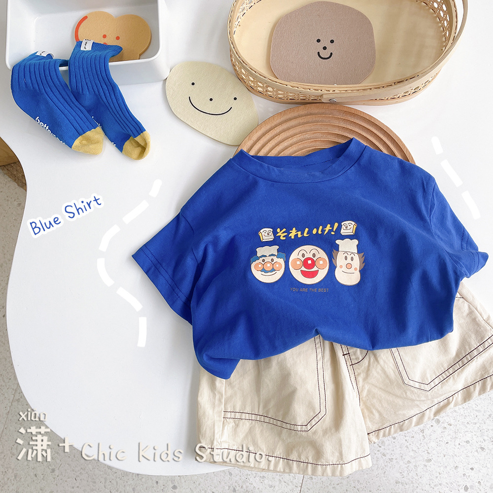 2026 New Style Cute Cartoon Casual and Stylish Summer Tops for Babies and Children - Pure Cotton Baby and Children's Short-Sleeve T-Shirts