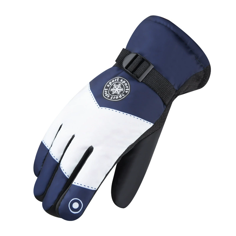 Зимние теплые лыжные перчатки 2025 года, мотоциклетные, с плюшевым ворсом, утолщенные, для езды на велосипеде, защищающие от холода