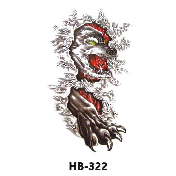 Nuevo color impermeable tatuaje calcomanía brazo medio brazo completo tatuaje pegatina fábrica directa al por mayor entrega tatuaje