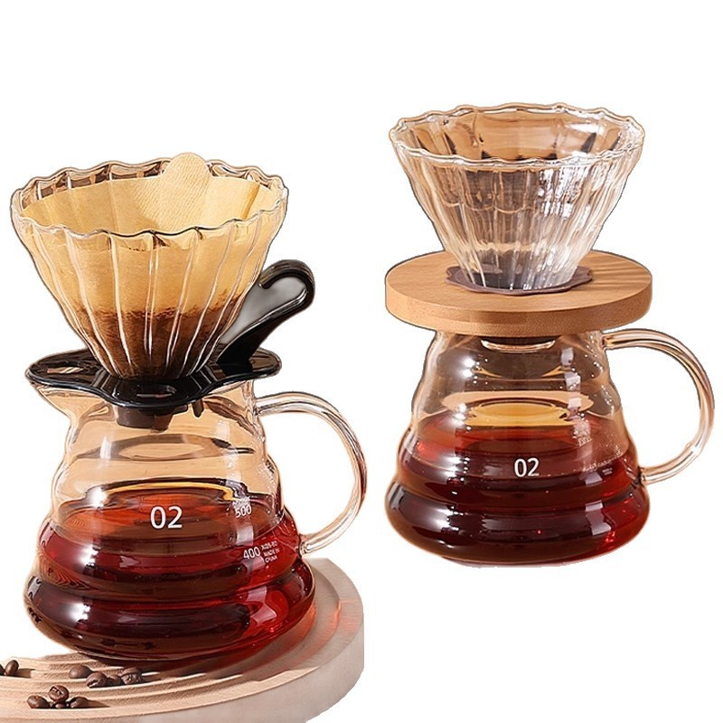 手淹れコーヒーセット コーヒーシェアリングポット 手淹れコーヒーフィルター フィルター ドリップタイプ レジン分離コンプリートセット|undefined
