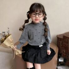 女童2025新款高领打底衫秋冬儿童长袖t恤冬季保暖女宝宝洋气内搭