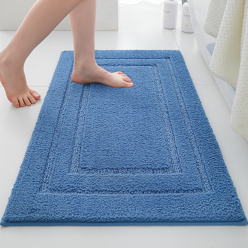 Alfombrilla antideslizante en la puerta del baño flocado Alfombra absorbente gruesa Alfombra de entrada del inodoro Alfombrilla de la puerta Alfombra de la cama del dormitorio image 20