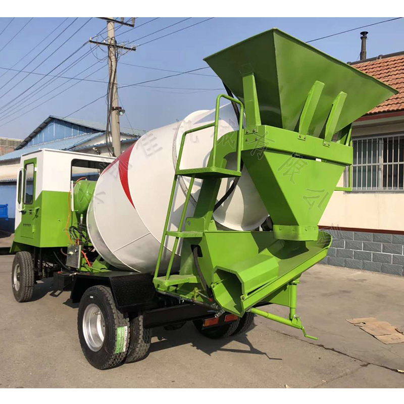 全自动混凝土搅拌车小型建筑工程自动上料搅拌车小型混凝土搅拌车