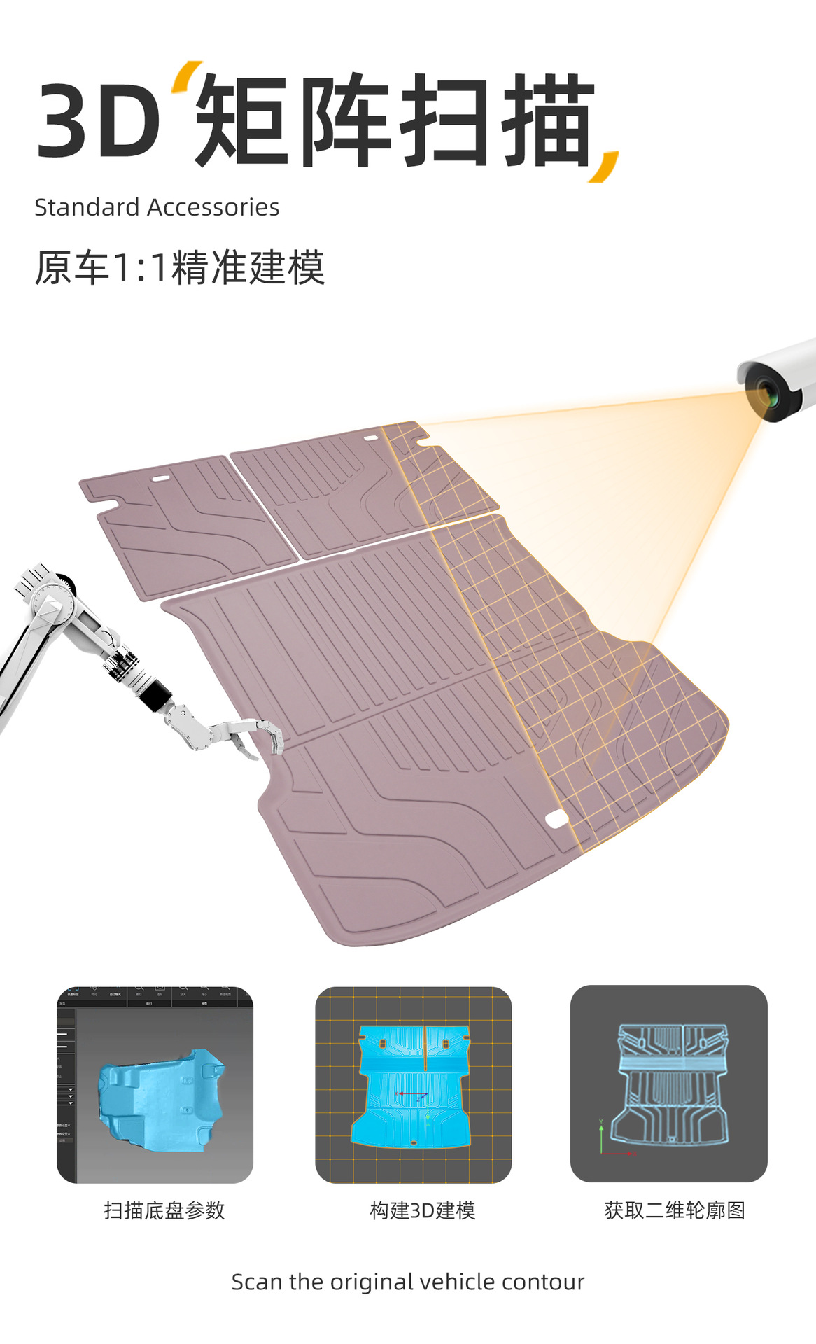 Suitable for Xpeng P7+ trunk mat, specifically for 24-26 models, P7 Plus rear trunk TPE car trunk mat