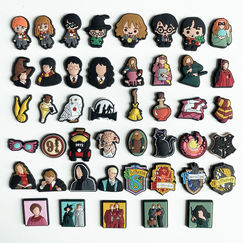 Harry Potter Pvc Cartoon Decorative Buckle Shoe Accessories Clogs Accessories DIY Removable Shoe Buckle Garden Shoe Shoe Flower