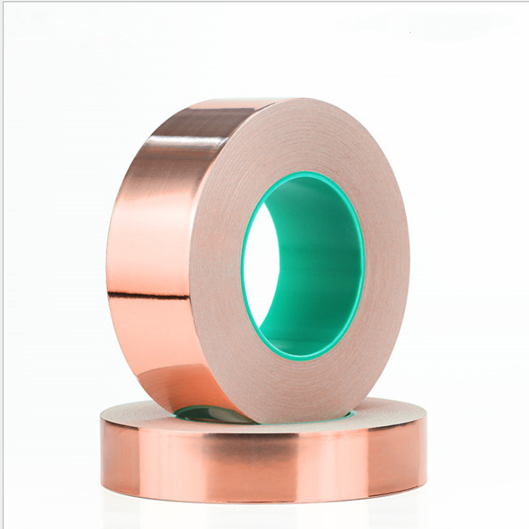 铜箔麦拉导电胶带 导电铜箔麦拉 单导电铜箔麦拉  外导电铜箔麦拉