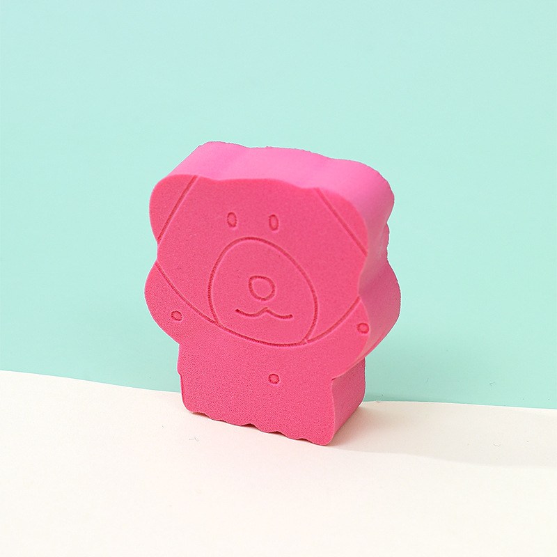 Huevo de maquillaje de esponja plana de panda personalizado suave no comer polvo, huevo de maquillaje de forma diferente transfronteriza, seco y húmedo.