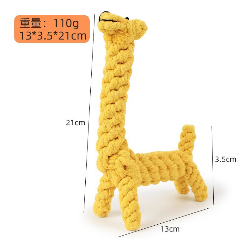 Nudo perro de juguete perro mordedura-Cuerda de algodón resistente juguete de peluche al por mayor tejido cachorro molar juguete suministros para mascotas