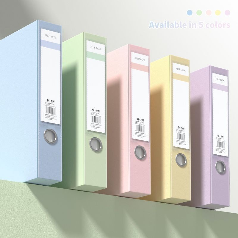 Caja de archivo de color a4 caja de datos de archivo caja de etiquetas de carpeta sobre clasificación de documentos caja de almacenamiento caja de comprobantes de contabilidad