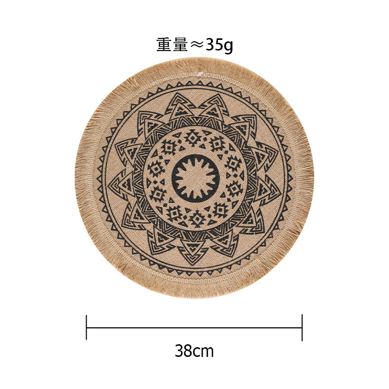 Comercio electrónico transfronterizo exclusivo para colchones aislantes de color natural japonés almohadillas de yute ecológicas almohadillas de maíz almohadillas de tazón de cuero almohadillas de agua