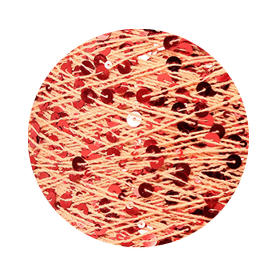 50g algodón lentejuelas hilo 3mm + 6mm peinado tamaño de lujo lentejuelas mano hilo tejer precio al por mayor