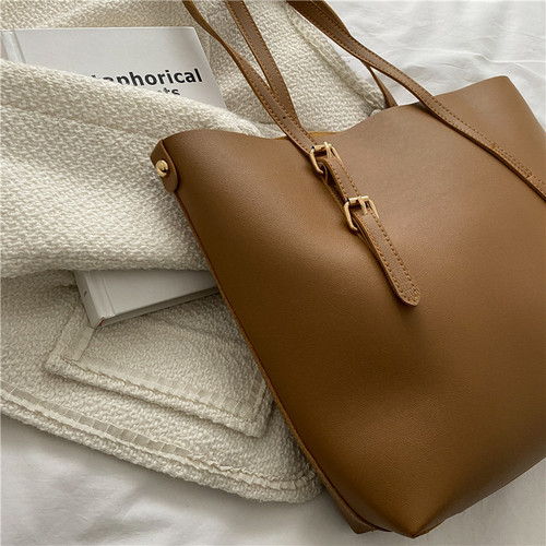 Tote bag large bag for women new trendy Internet celebrity texture soft leather large capacity versatile foreign style handbag mother-in-law shoulder bag